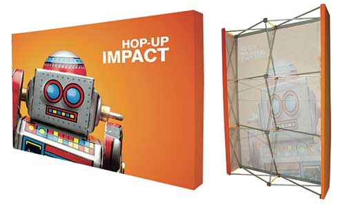 Stand textile droit