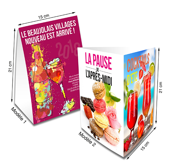 Chevalet de table PLV