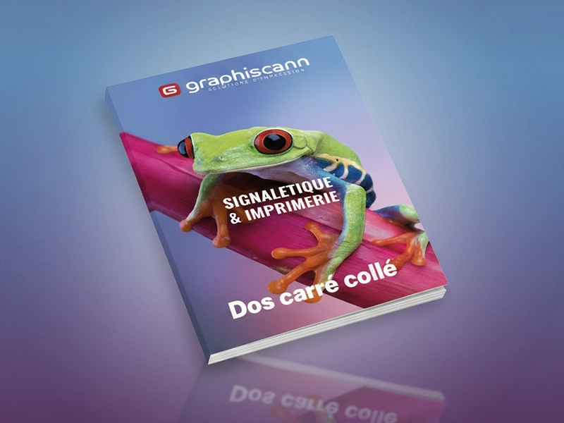 Brochures dos carré collé